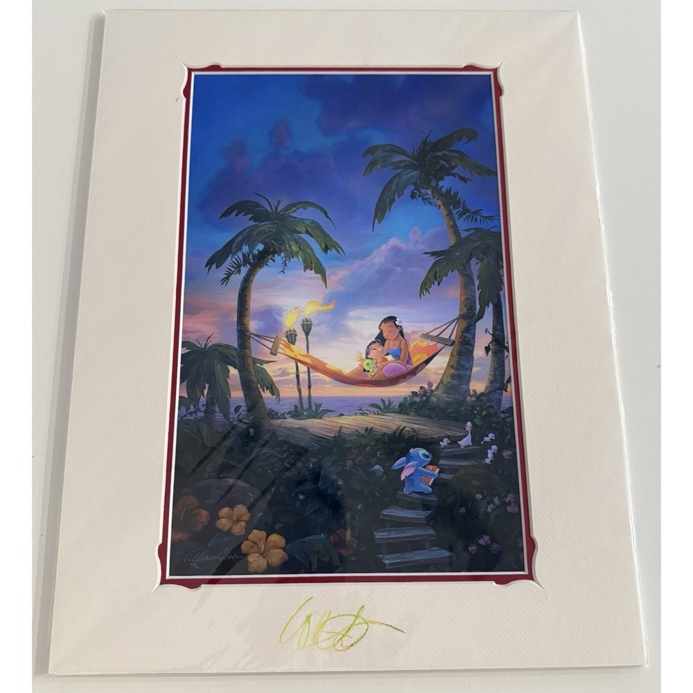 Disney Parks‎ Lilo & Stitch SIGNED William Silvers 18x14" Until We Meet Again